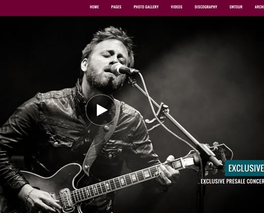 jamsession music band wordpress theme