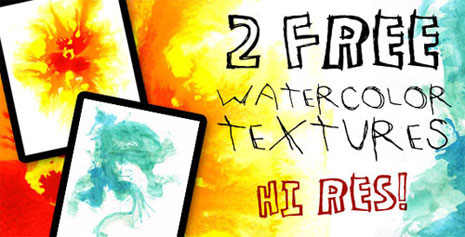 Found Freebie: High-Res Watercolor Textures