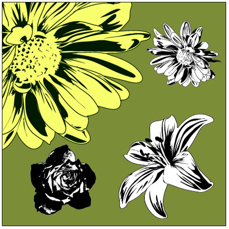 Free Vectors: Flowers Free Vectors: Flowers