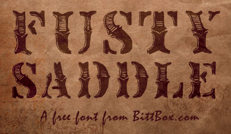 BB Free Font: Fusty Saddle BB Free Font: Fusty Saddle