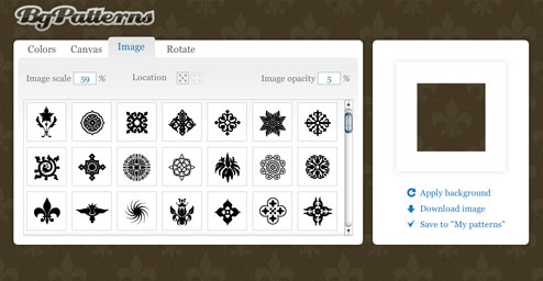 BgPatterns Makes Tiled Backgrounds a Breeze BgPatterns Makes Tiled Backgrounds a Breeze