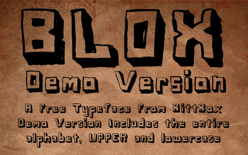 BB Free Font: Blox Demo Version BB Free Font: Blox Demo Version