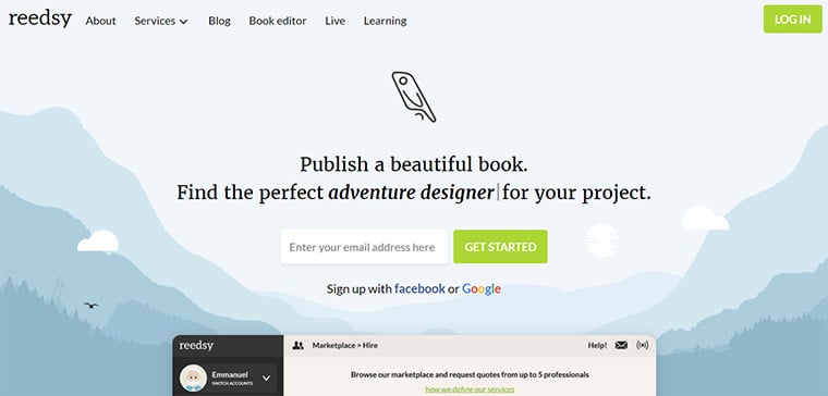 reedsy email signup