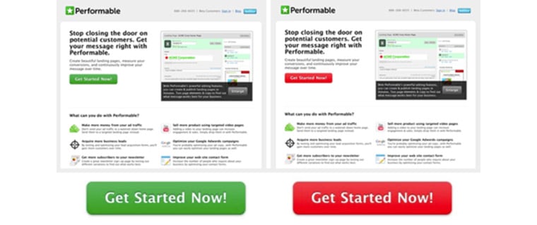 ab button color split testing