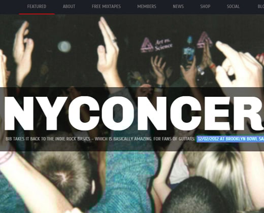 brooklyn indie band responsive music wordpress theme