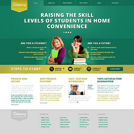  Tutoring WordPress Theme