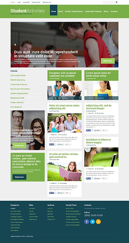  Education Responsive WordPress Theme