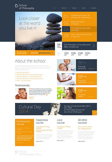  School of Philosophy WordPress Theme