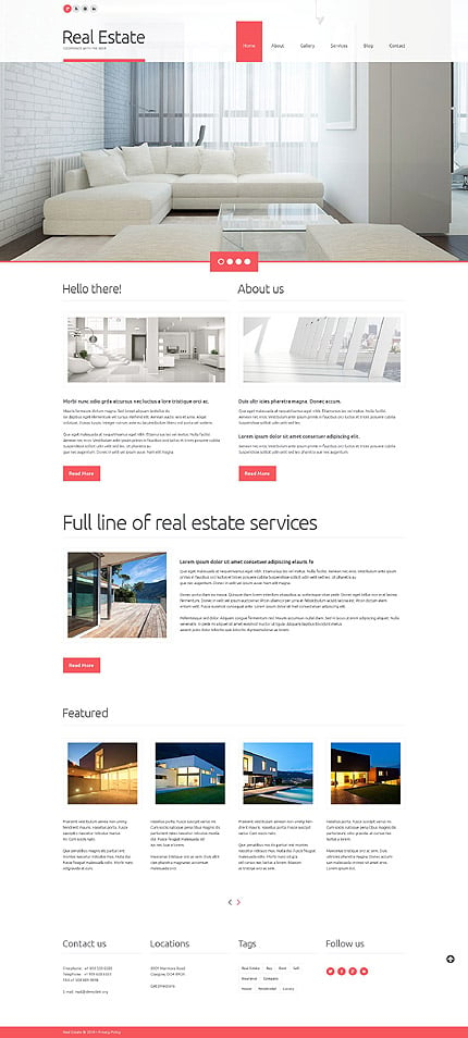  Real Estate Agency Responsive WordPress Theme