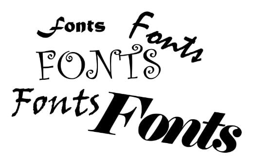 Pay attention to the selection of fonts