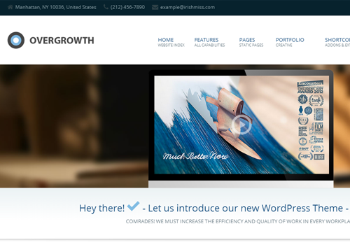 premium wordpress theme overgrowth