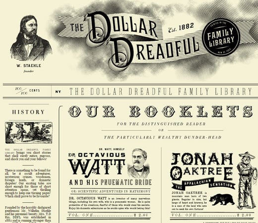 the dollar dreadful website retro
