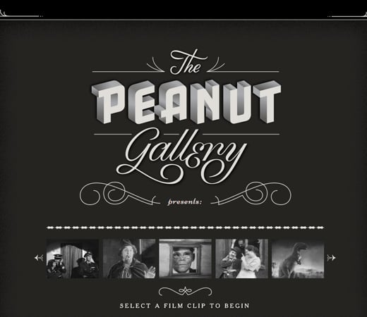 peanut gallery films retro website