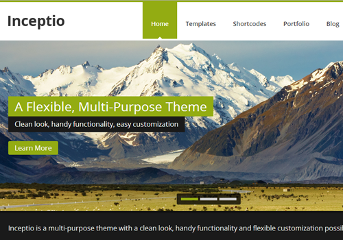 inceptio wordpress premium responsive theme