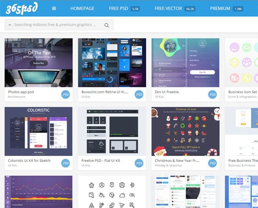 365 psd freebies