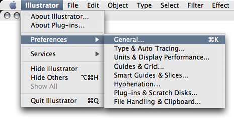 Illustrator preferences