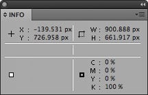 Info palette