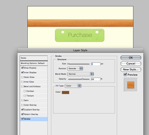 Design a Slick Purchase Button in Photoshop Step 23