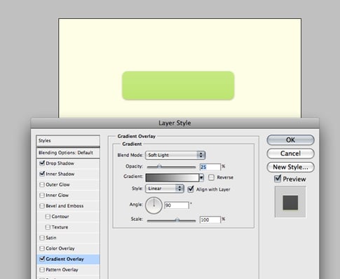 Design a Slick Purchase Button in Photoshop Step 5