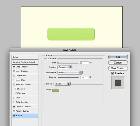 Design a Slick Purchase Button in Photoshop Step 7