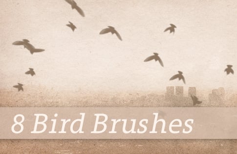 Freebie Friday: 8 Flying Bird Photoshop Brushes