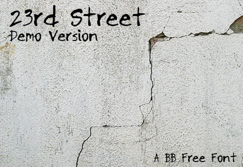 BB Free Font: 23rd Street Demo Version