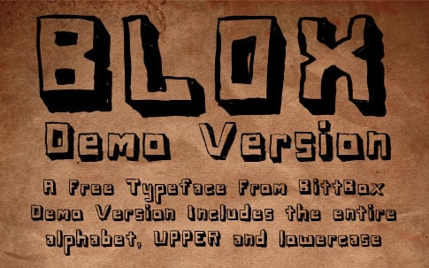 BB Free Font: Blox Demo Version