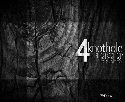 Freebie Friday: 4 Knothole Photoshop Brushes