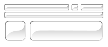 Free Photoshop Buttons: White Glass