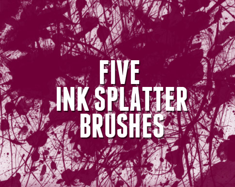 Freebie Friday: 5 Ink Splatter Photoshop Brushes