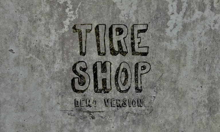 BB Free Font: Tire Shop Demo Verison