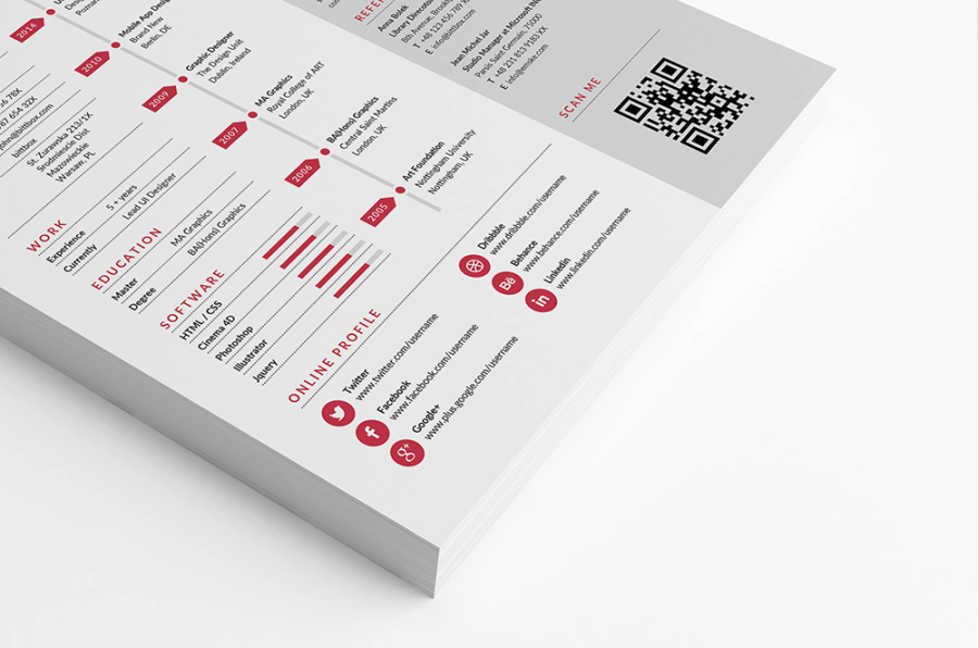 Exclusive Free Resume Template - View 2