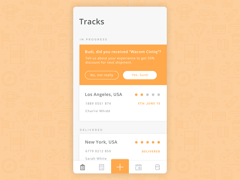 shipp survey app ui