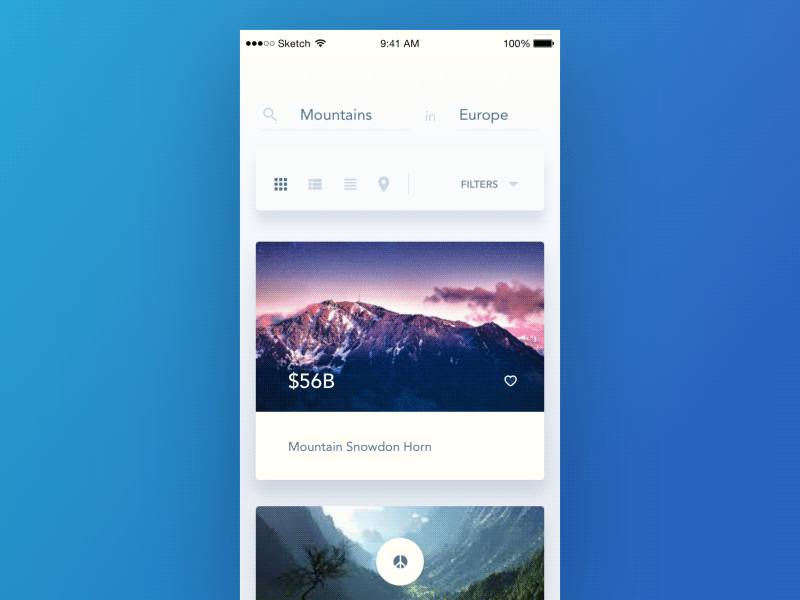 craigslist mobile app ui