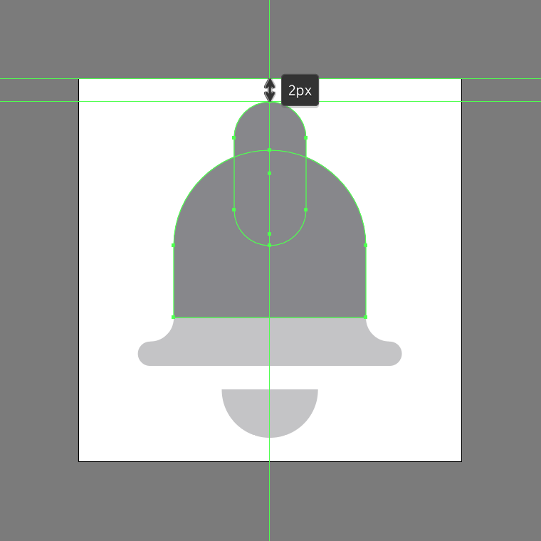 Adding the bell's crown