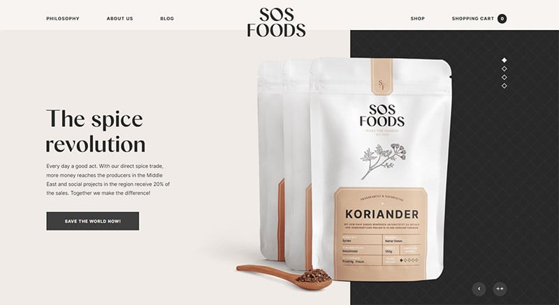 SOS Foods corporate site
