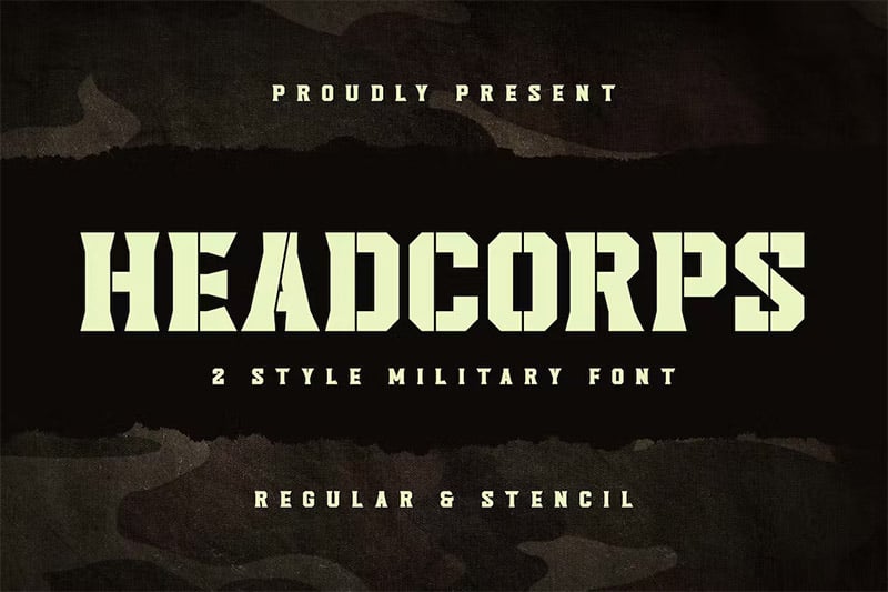 Best Military Fonts - Headcorps