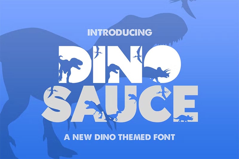 Dinosaur Fonts - Dinosauce