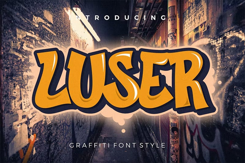 Hip-Hop Fonts - Luser