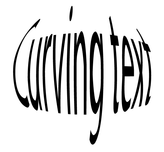 Text curved inside a circle