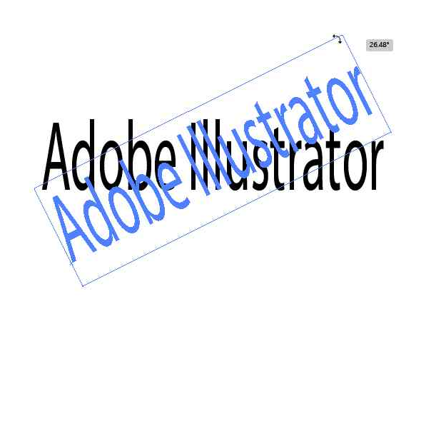 Text being rotated