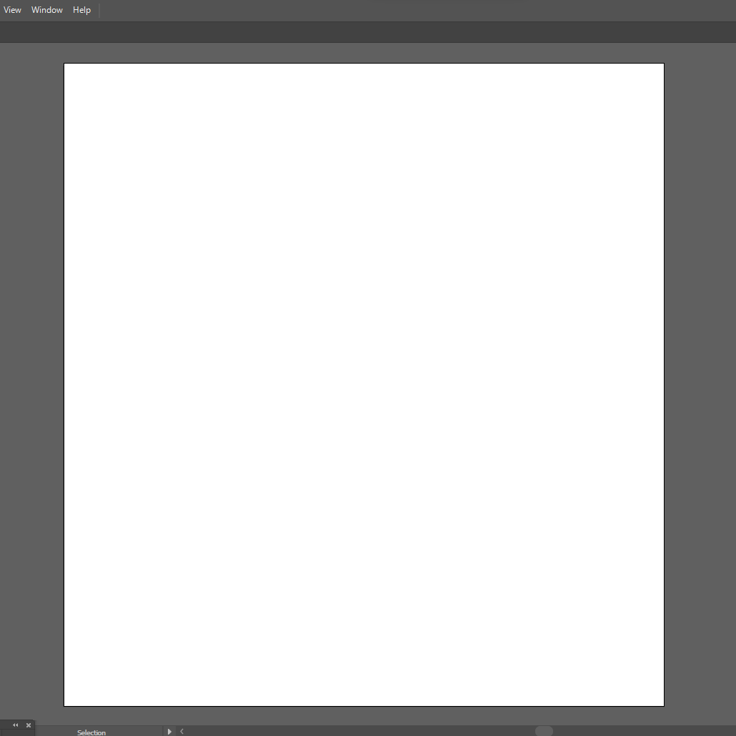 Your new document in Illustrator