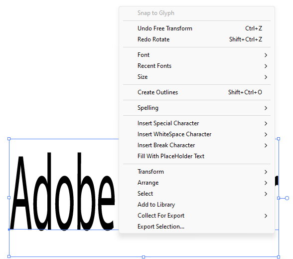 Options Menu