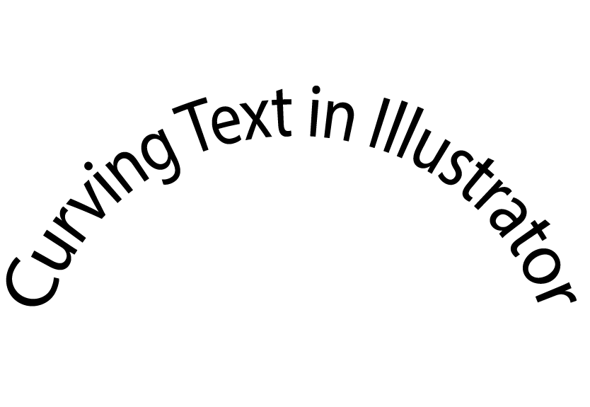 Curved text