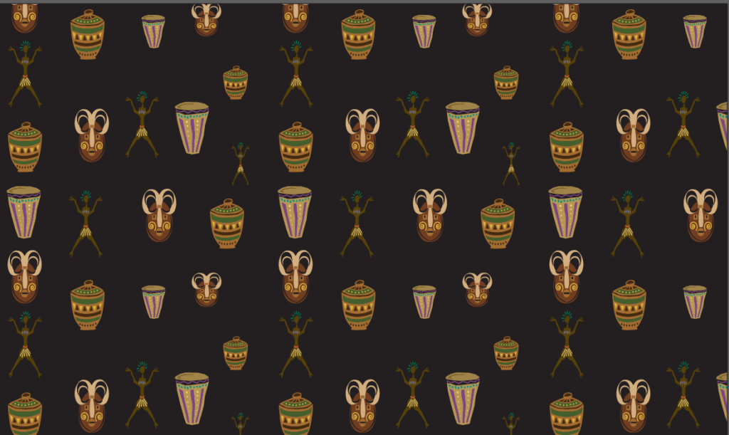 Seamless Pattern Created in Adobe Illustrator