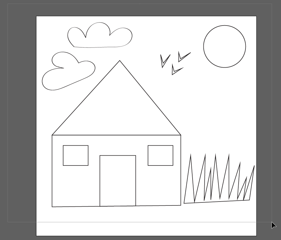 Sketch of a house