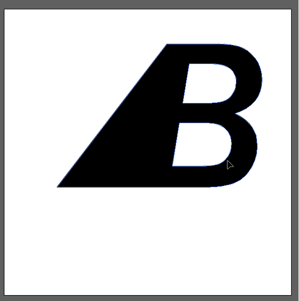 B logo