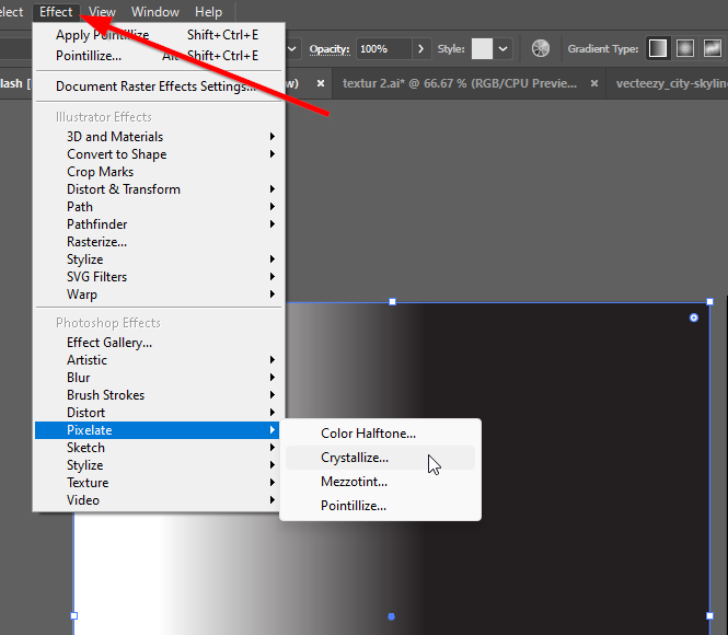 Pixelate options