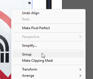 Grouping the objects