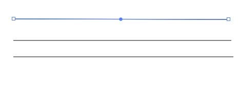 Straight lines drawn with the line segment tool